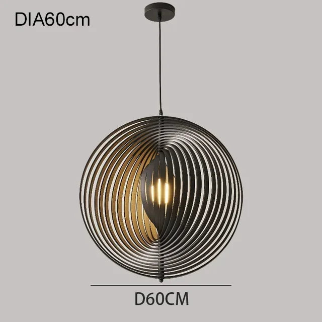 Nordic style rotating lunar chandelier for interior decoration