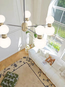 Dimmable pendant chandelier for modern interior decor