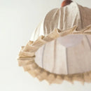 Romantic bud chandelier in cotton and linen