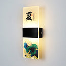 Japanese acrylic wall light for modern decor