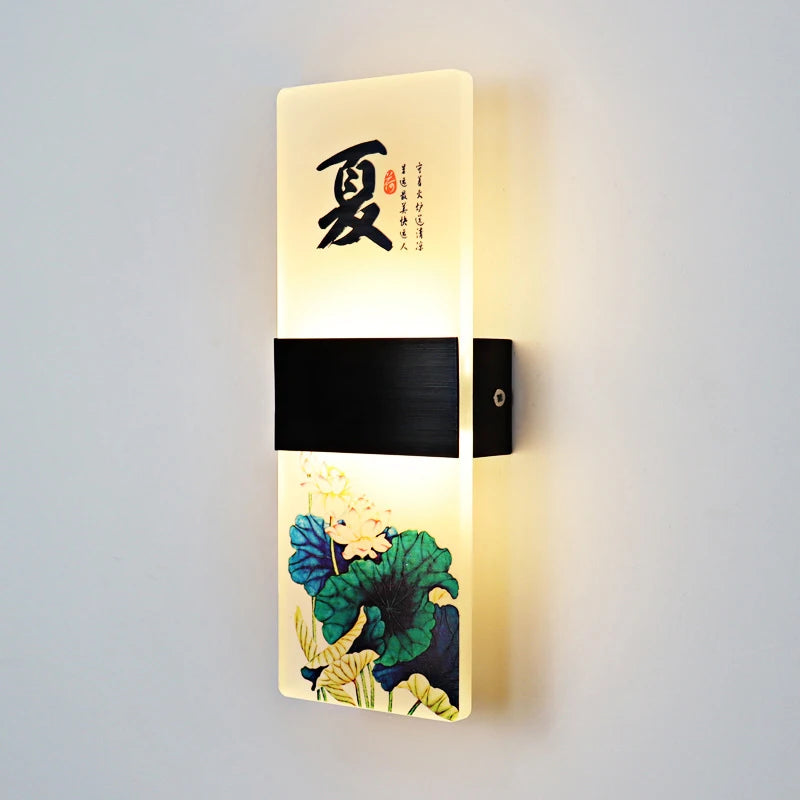 Japanese acrylic wall light for modern decor - vue 14 sur 14