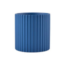 ceramic flower pot vertical lines for indoor plants
