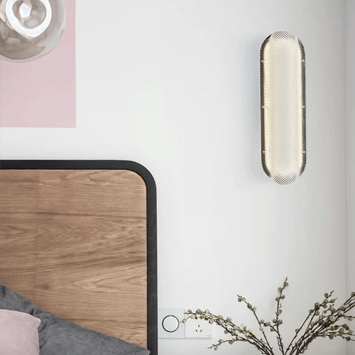 Modern nordic long strip wall light luxury hotel artistic decor - vue 5 sur 6