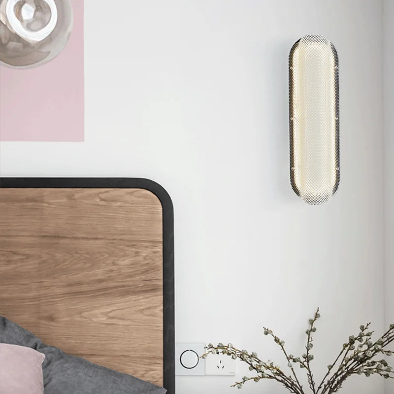 Modern nordic long strip wall light luxury hotel artistic decor - vue 4 sur 6