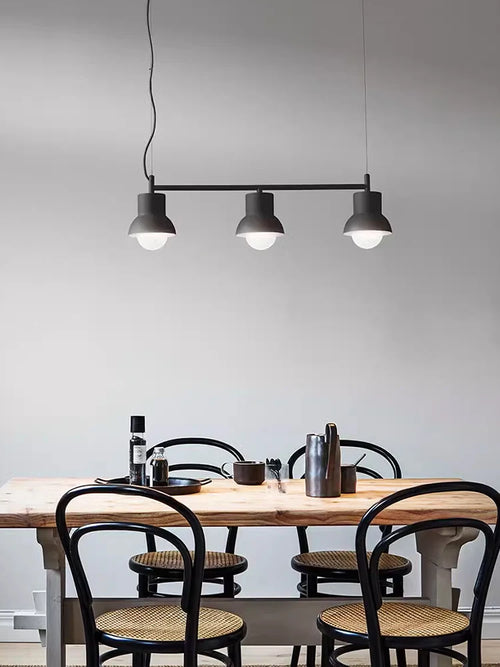 Modern Nordic minimalist three-head custom creative chandelier - vue 2 sur 10