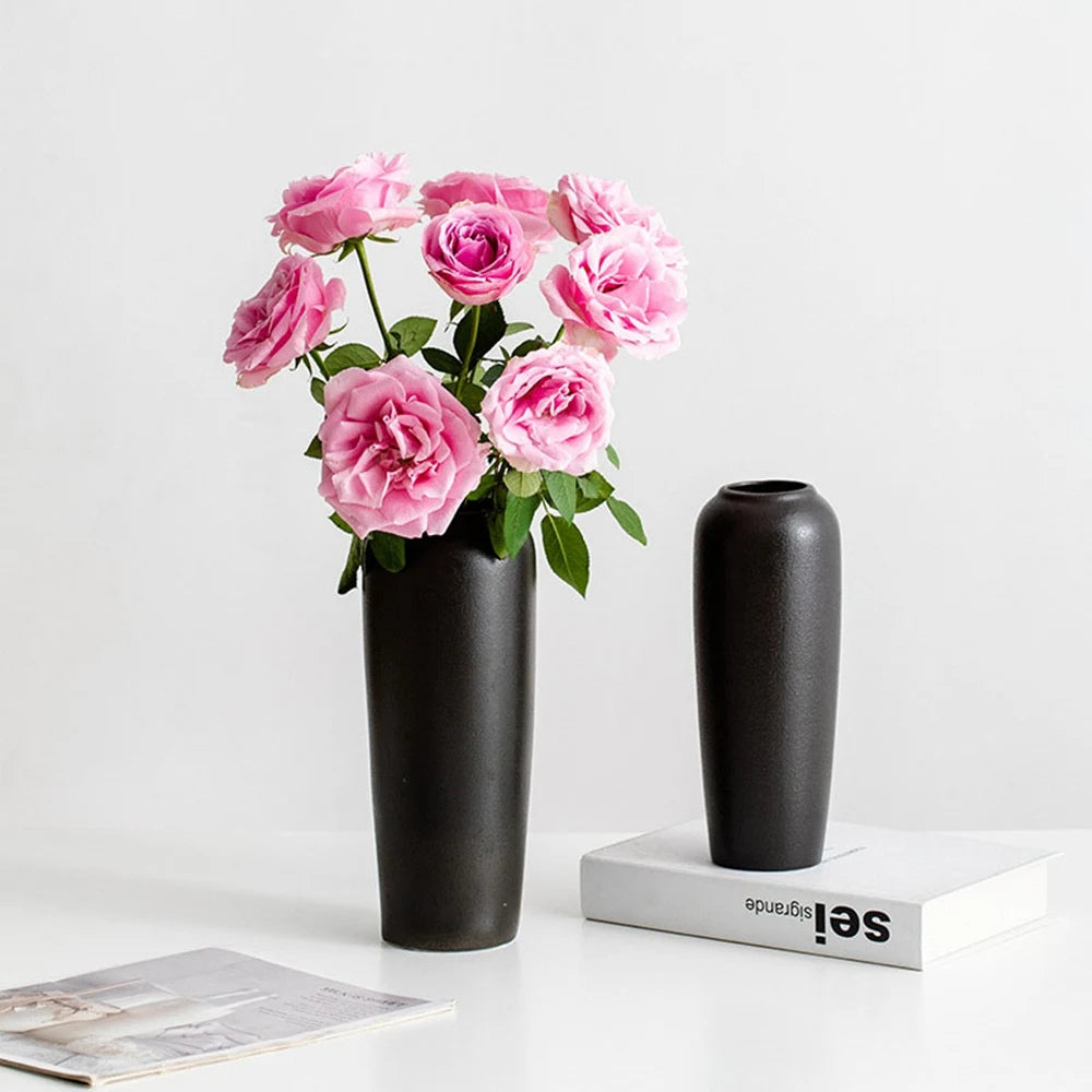 modern ceramic vase for decorative flower arrangement