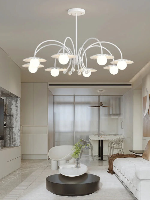 Modern glass chandelier for creative and artistic interior decoration - vue 2 sur 12