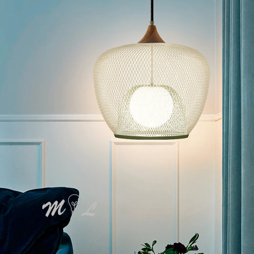 Nordic bird cage pendant light modern industrial lighting fixture - vue 2 sur 9
