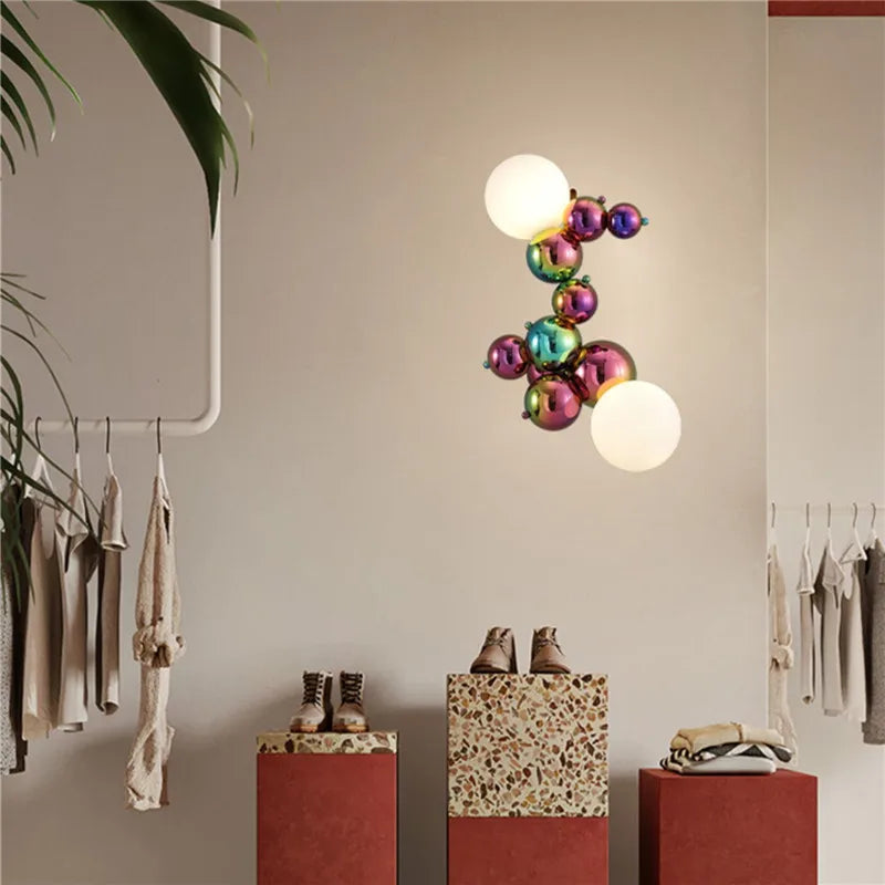 Postmodern Italian design glass wall light