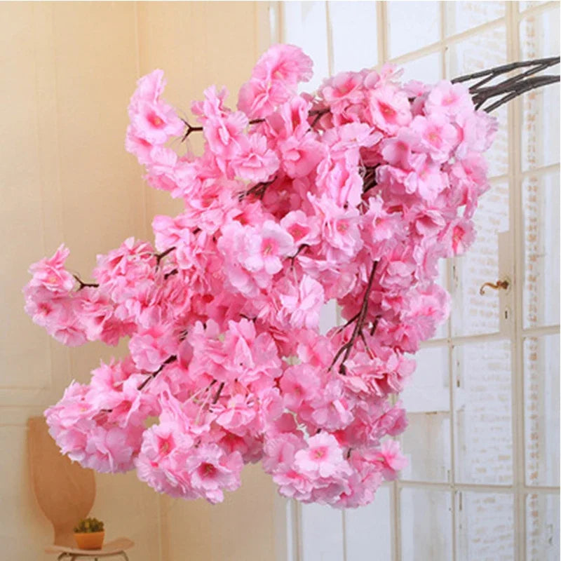 Artificial cherry blossom flowers for wedding decoration and DIY - vue 4 sur 11