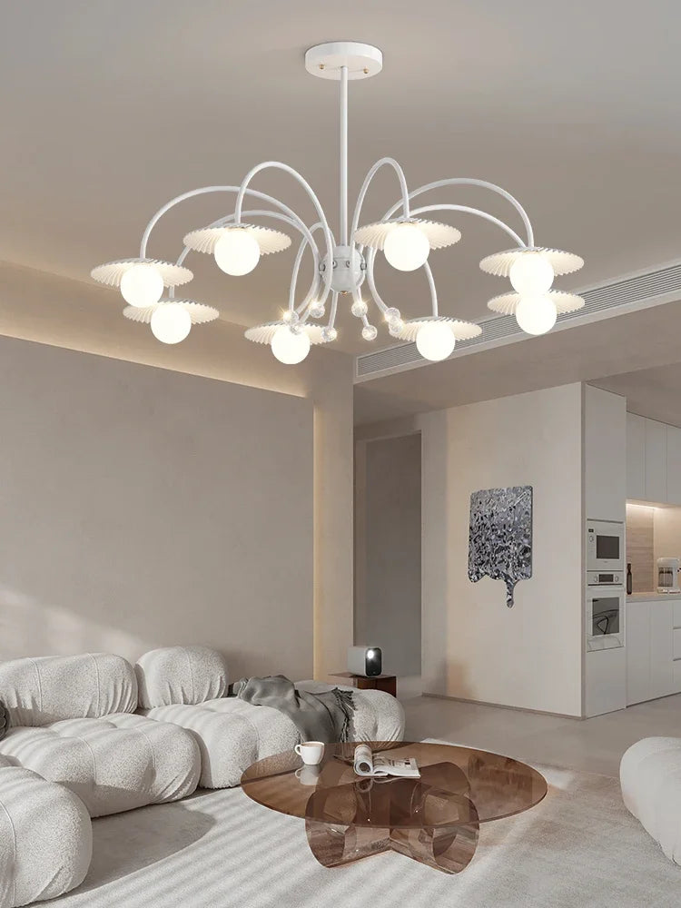 Modern glass chandelier for creative and artistic interior decoration - vue 3 sur 12