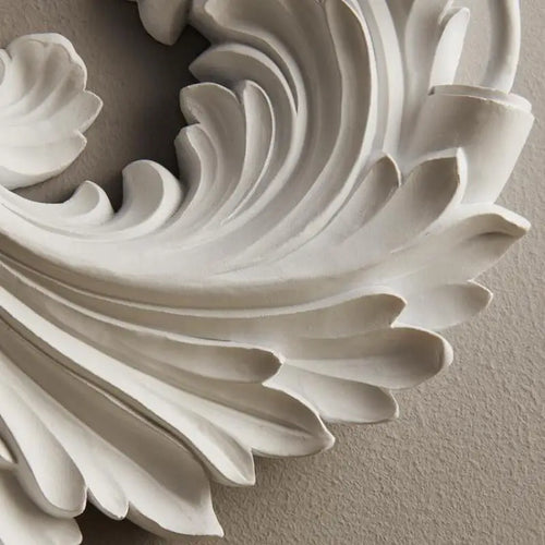 Retro embossed plaster wall light for original lighting - vue 7 sur 7
