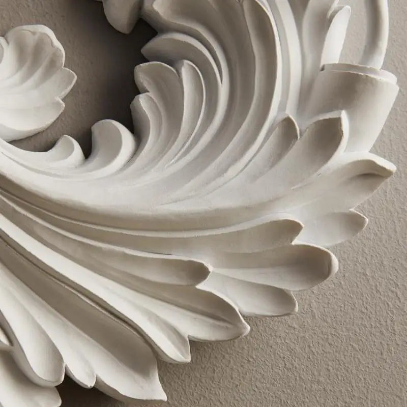 Retro embossed plaster wall light for original lighting - vue 6 sur 7