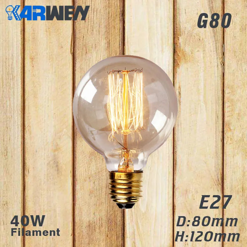 Vintage edison filament bulb set of six - vue 8 sur 18