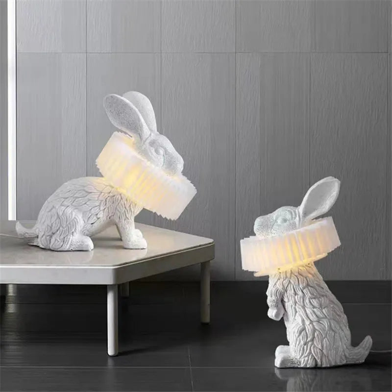 Adorable rabbit table lamp for children's decor