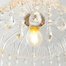 Elegant floral design vintage LED crystal chandelier