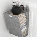Multifunctional wall-mounted foldable adhesive laundry basket for clothes