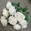 Silk rose bouquet for wedding and party decoration