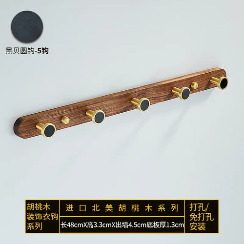 creative walnut wood hook for wall organization - vue 23 sur 26