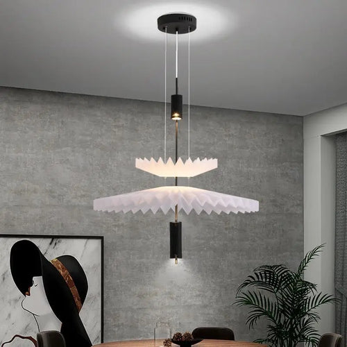 Minimalist LED chandelier with creative art design for modern interiors - vue 2 sur 20