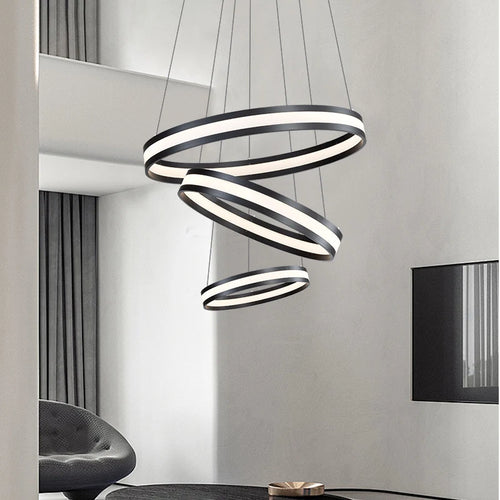Modern Italian minimalist chandelier for a luxurious atmosphere - vue 3 sur 15