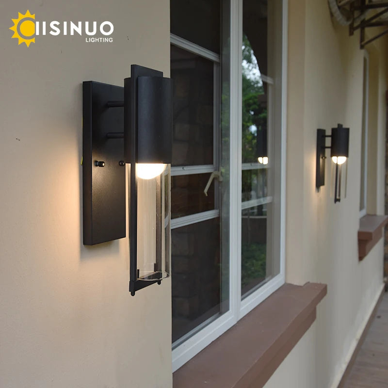 Waterproof outdoor LED wall light retro vintage bronze E27 bulb for garden and porch 96V-220V