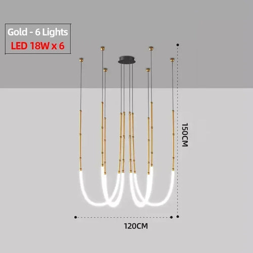 Modern LED pendant light for stylish and elegant interior decor - vue 7 sur 12