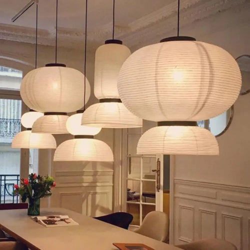 Danish design rice paper pendant light for interior decor