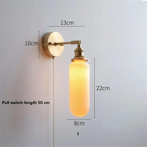 Adjustable nordic ceramic LED wall light