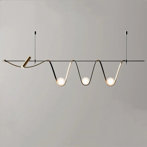 Minimalist creative LED pendant light for indoor lighting - vue 4 sur 9