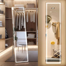 full-length tilting LED mirror with stand and adjustable light
