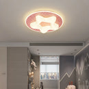 Nordic recessed LED star ceiling light for children