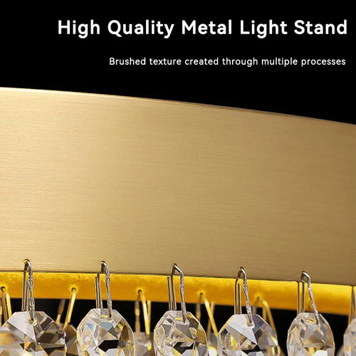 Modern crystal LED ceiling light decorative indoor lighting - vue 7 sur 14