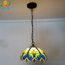 Nordic retro glass chandelier for café lighting