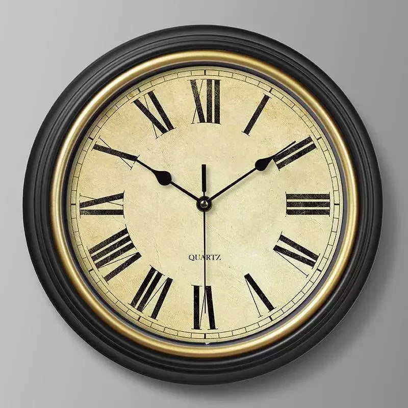 Nordic retro silent wall clock for stylish interior