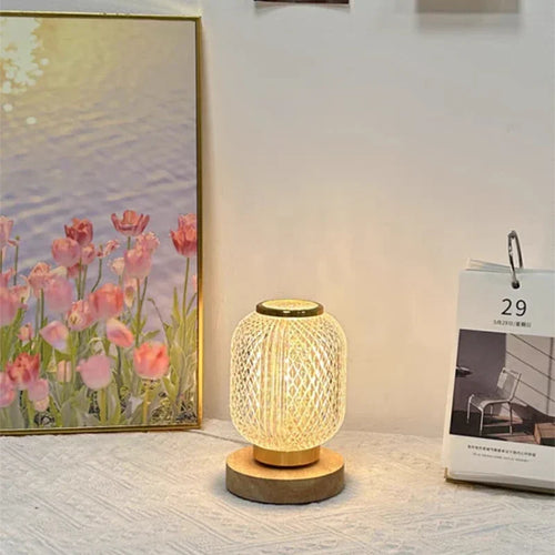 lampe à poser en cristal led rechargeable pour décoration intérieure - vue 4 sur 7