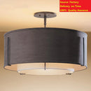 Chinese style artistic fabric LED ceiling light soft decorative lamp