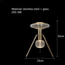 Adjustable nordic clear glass light tube pendant