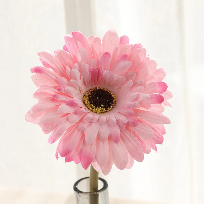 Set of artificial gerbera flower heads for indoor and outdoor decoration - vue 4 sur 11