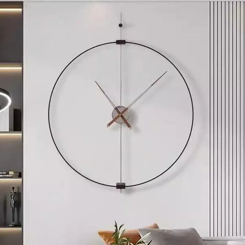 silent and aesthetic wall clock for interior decoration - vue 3 sur 7