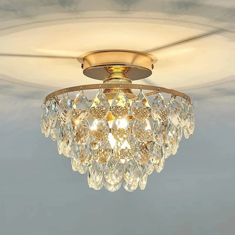 Modern crystal ceiling light for a stylish and refined interior