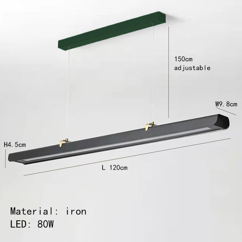 Minimalist LED ceiling pendant light for restaurant, bar or shop