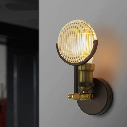 Modern glass LED wall light - vue 2 sur 6