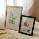 Decorative wooden photo frame for hanging or standing