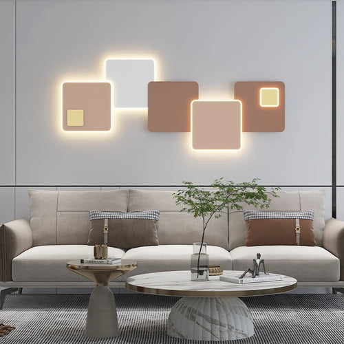Modern LED wall light creative design for decorative ambience - vue 7 sur 8