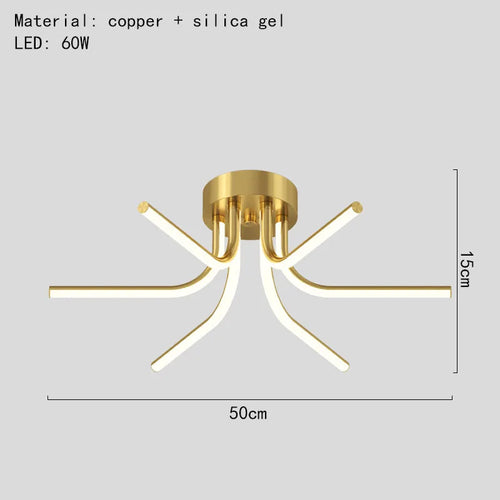 Modern minimalist LED chandelier for versatile indoor lighting - vue 10 sur 12
