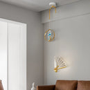 Creative double head Nordic style quicksand chandelier