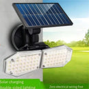 Solar LED wall lights for decorative outdoor garden and yard lighting
