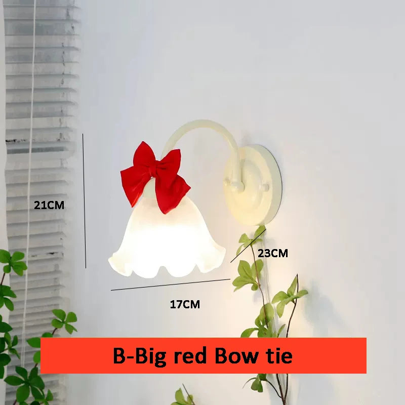 Glass princess wall light for modern children's bedrooms