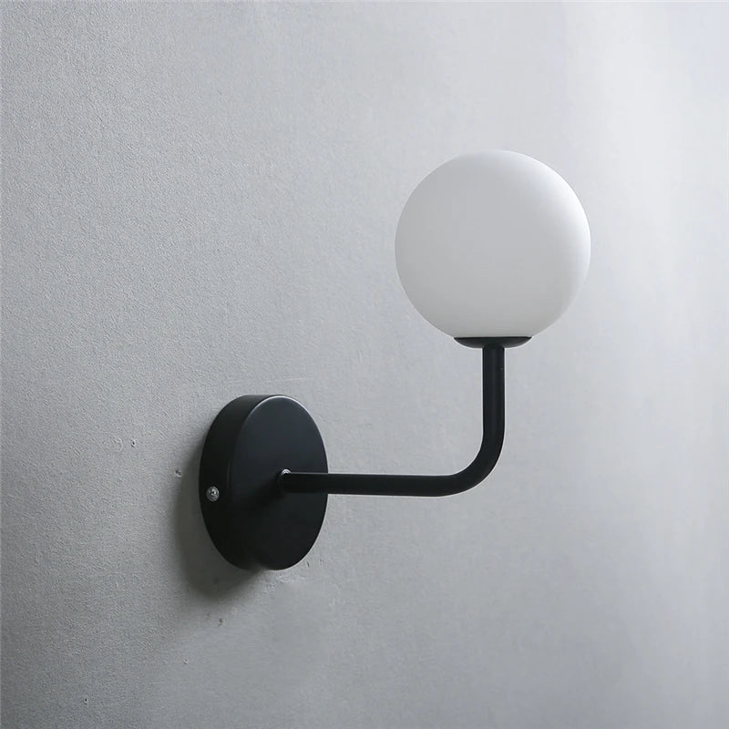 Vintage black iron LED retro wall light - vue 5 sur 12